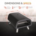 thumbnail image 5 of Newair Horno de pizza eléctrico de 12 pulgadas – Máquina para hacer pizza para el hogar y al aire libre, horno de convección de 1850 W, bandeja para pizza, estufa portátil resistente al agua, horno de, 5 of 5