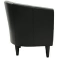 thumbnail image 6 of Fox Hill Trading Marlee Faux Leather Club Chair, Black, 6 of 7