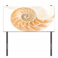 thumbnail image 3 of Geometry Headboard, Nautilus Shell Showing the Chambers in Distance Curves Helix Hidden Print, Upholstered Decorative Metal Bed Headboard with Memory Foam, Twin Size, Cream White, by Ambesonne, 3 of 4