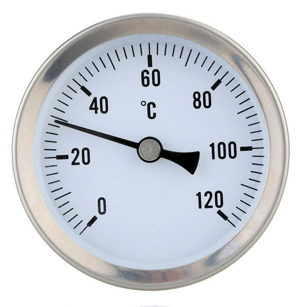 Chauffage tuyau d'eau chaude 120o acier inoxydable thermomètre eau