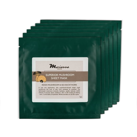 Marianna Naturals 6-Pack Superior Mushroom Sheet Mask