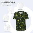 thumbnail image 5 of Fotbe Green Branch Olive Baseball Jersey Shirt for Men and Women, Casual Short Sleeves Button Down T-Shirt-3X-Large, 5 of 9