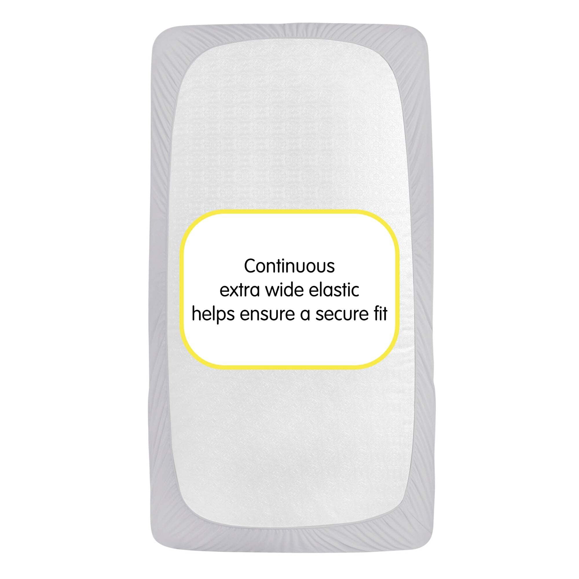 BreathableBaby BreathableBaby All-in-One Fitted Sheet & Waterproof Cover for Crib Mattresses, 2-Pack, Gray