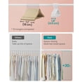 thumbnail image 4 of Perchas para bebés SONGMICS, 100 unidades, de plástico, de 0 a 6 años, color blanco nube, 4 of 6