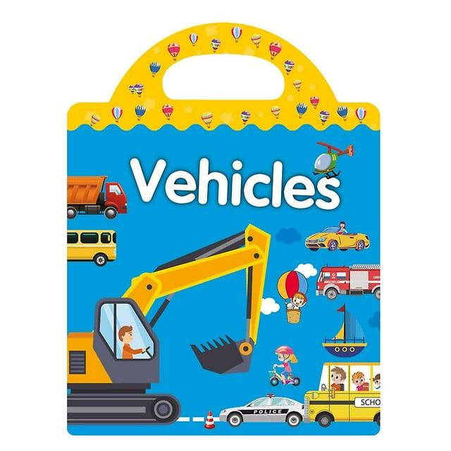 Reusable Sticker Book for Kids Ages 3+ Preschool Learning Activity Quiet Busy Book Toddler Travel To