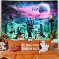 thumbnail image 4 of Sevenstars Halloween Tapestry Ghost Tapestry Wall Hanging for Room Decor,59.1" x 51.2", 4 of 7