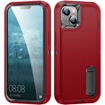 thumbnail image 1 of for iPhone 15 Case, iPhone 15 Phone Case with Built in Kickstand, Shockproof/Dustproof/Drop Proof Heavy Duty Military-Grade Rugged Protective Cover for iPhone 15,Red,For iPhone 15, 1 of 9