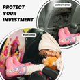 thumbnail image 4 of Gaeub Digital Nomad Pink Landscape Print Anti-Kick Storage Mat for Car Seats 2 Pcs, Car Kick Mats with 3 Pocket Protector, Essential Car Seat Protector for Child Car Seat,Car Seat Protector, 4 of 8