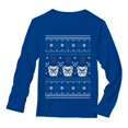 thumbnail image 1 of Tstars Mens Butler University Apparel Butler Bulldogs Ugly Christmas Long Sleeve Birthday Gift T Shirt, 1 of 5
