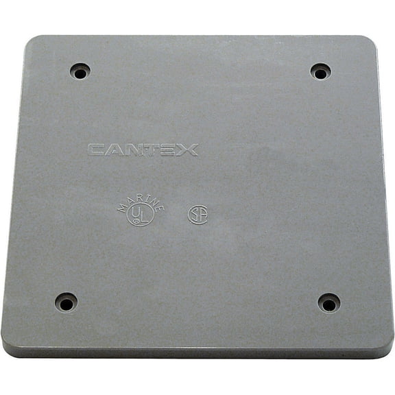 Cantex PVC 2 gang Outlet Box Gray