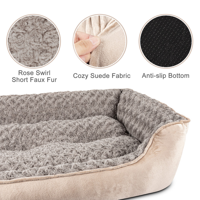 SHU UFANRO Rectangle Dog Bed with Orthopedic Support photo 3