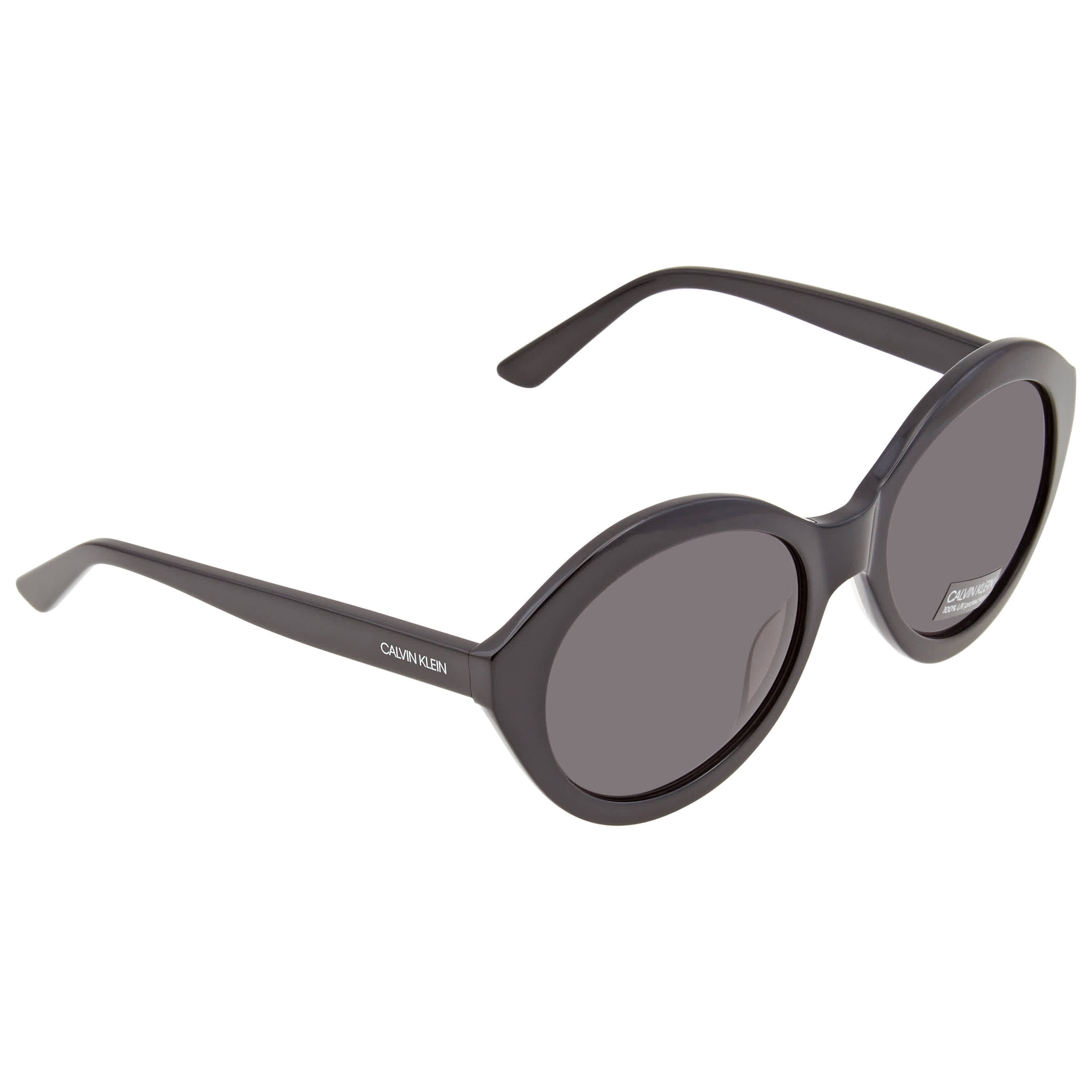 Calvin Klein Smoke Round Ladies Sunglasses CK20500S 55 20 135 -