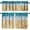Beach-3, variant on Lemon Window Valance Lemon Tile Traditional Design Red on Tile for Home Kitchen Livingroom Coffee Room Window Drapes 54x18inch