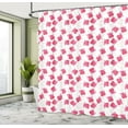 thumbnail image 4 of Ambesonne Valentine's Day Shower Curtain, Heart Lollipops, 69"Wx70"L, White and Multicolor, 4 of 4