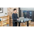 thumbnail image 3 of Stand Up Desk Store Electric Adjustable Height Standing Desk with Programmable Memory (Black Frame/Black Matte Top, 48" Wide), 3 of 5