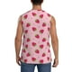 thumbnail image 4 of Fotbe Strawberries Men's Camiseta sin Mangas Estampada para Hombres, Playera Casual para Gimnasio, Entrenamiento, Playa-Large, 4 of 7