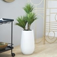 thumbnail image 2 of DecMode 42" Artificial Date Palm Plant in Realistic Leaves and White Fiberglass Pot, 2 of 8