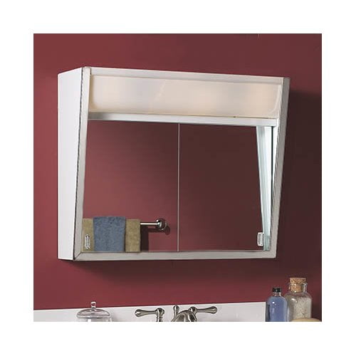 Rebrilliant Garret 24 X 19 5 Surface Mount Medicine Cabinet With Lighting Com Rebrilliant Garret 24 X 19 5, Surface Mount Medicine Cabinet With Mirror And Lights