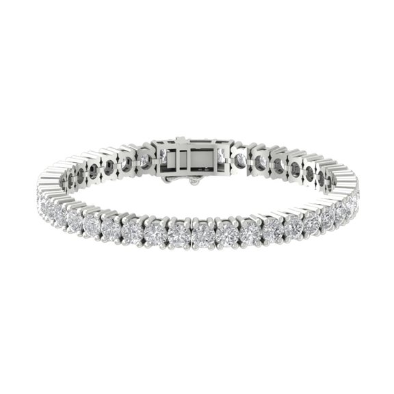 ARAIYA JEWELRY 14k White Gold Diamond Tennis Bracelet (5 Cttw, I-J/ I2-I3), 7"