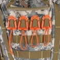 thumbnail image 3 of 5 Uds Mochila Mosquetón Cuerda Elástica Correas Hebilla Fija () Naranja, 3 of 9