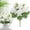 Z-1-10-A, variant on Artificial Peony Bouquet, 1 Bundles Artificial Flowers Cemetery Flower, Cemetery Flowers for Grave, Plastic Memorial Bouquet for Hanging Window Box Home Table Centerpieces Decor Red