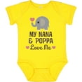 thumbnail image 3 of Inktastic Nana and Poppa Love Me Grandchild Elephant Boys or Girls Baby Bodysuit, 3 of 5