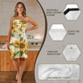 thumbnail image 6 of Yuyamidu Retro Sunflower Shower Wrap Towel for Women Size M Fall Bath Wrap for Bath Spa Mid Length Towel Wrap for Bathroom Terry Cloth Bath Towels with Pocket, 6 of 7