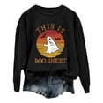 thumbnail image 1 of VBARHMQRT Chandails Courts pour Femmes Mode Féminine Specterprint à Manches Longues Col Rond, 1 of 3
