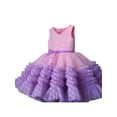 thumbnail image 1 of Txlixc Vestido de princesa para niñas, sin mangas, cuello en V, puesta en escena, una pieza Txlixc  moda, 1 of 4