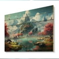 thumbnail image 2 of Designart "Castle from a Fairytale IV" Castles Print on Natural Pine Wood, 2 of 5