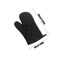 thumbnail image 3 of Oven Mitts, Oven Gloves with Non-Slip Waterproof - 1PCS Black Oven Mittens Heat Resistant 600 Degree, Soft Lining Silicone Oven Mits for Cooking Baking Kitchen Mitten, 3 of 7