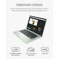thumbnail image 3 of HP Chromebook 14a Laptop, AMD 3015Ce Processor, 4 GB RAM, 32 GB eMMC Storage, 14-inch HD Touchscreen, Google Chrome OS, Anti-Glare Screen, Long-Battery Life (14a-nd0040nr, 2021, Mineral Silver), 3 of 5