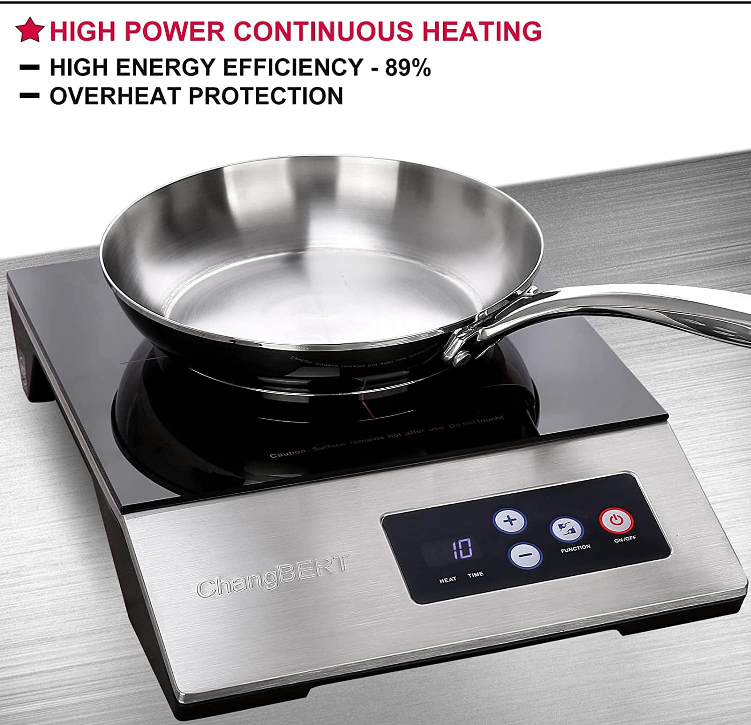 ChangBERT Induction Cooktop Portable Burner Commercial Grade