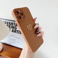 thumbnail image 3 of for iPhone 13 Pro Case for Women Girls Cute Design Soft Silicone Camera Protection Protective Lovely Heart Phone Case for iPhone 13 Pro 6.1" (Brown), 3 of 16