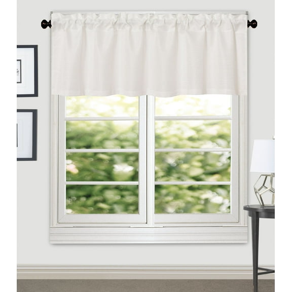 Aiking Home Crystal Jacquard Window Valance, 56 By 16 Inches