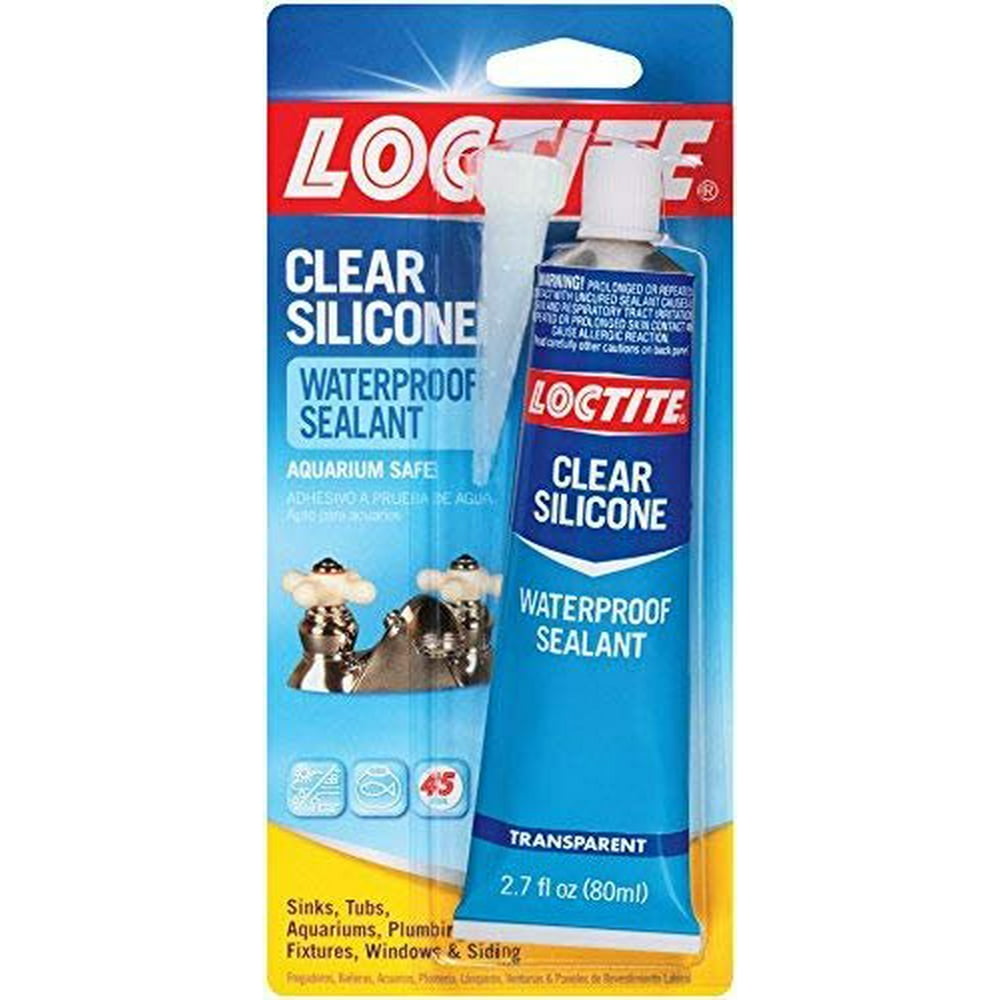 Loctite 9085706 Clear Silicone Waterproof Sealant, 2.7 oz. Tubes (Case of 6)