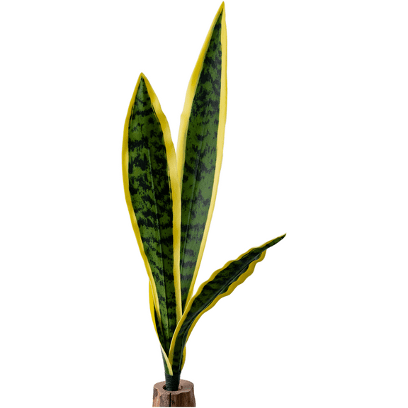 Artificial PVC Snake Plant Fake Green Plants:Low-Maintenance for Home Decor