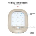 thumbnail image 4 of 1 Uds., luz de lectura de coche LED recargable por USB Beige, lámpara de noche de techo Interior, cambio de 8 colores JAMW Sencillez, 4 of 5