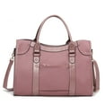 thumbnail image 3 of MKF Collection Patricia Vegan Leather Women's Duffle Bag, Elegant Weekender Purse Handbag by Mia K - Mauve, 3 of 12