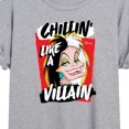 thumbnail image 3 of Disney Villains - Cruella Chillin Like A Villain - Women's Oversized T-Shirt, 3 of 5