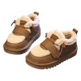 thumbnail image 4 of Sopiago Little Girl Sneakers New Pattern Cute Fleece Lining Breathable Comfortable Sports Shoes Four Seasons Casual Hook Loop Running Shoes for Girls Brown (Toddler/Little Kid/Big Kid),12.5, 4 of 7
