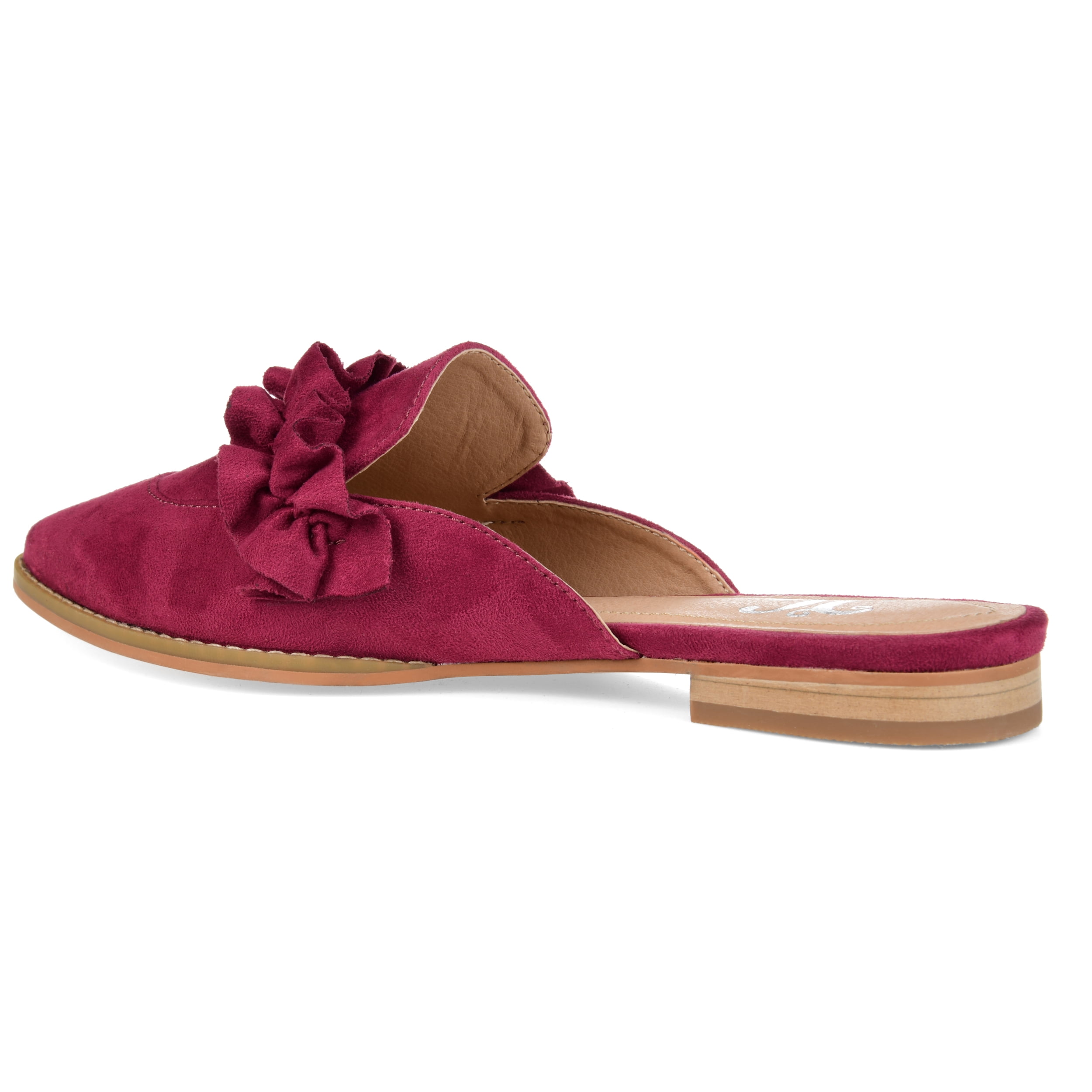 Journee Womens Kessie Slip On Pointed Toe Mules Flats
