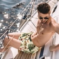 thumbnail image 2 of luoweisi Men's Beach Shorts Quick Dry Swim Trunks with Mesh Lining Merry Chrismas S, 2 of 5
