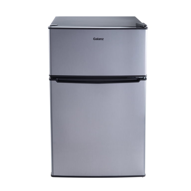 Open Box Galanz GLR31TS1E02 3.1 Cu ft Two Door Mini Fridge with