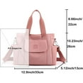 thumbnail image 3 of Women's Tote Purses Multi-pocket Shoulder Crossbody Bag Light Large Handbags for Work Travel Shopping, 3 of 7