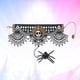 thumbnail image 2 of Ghost Skull Head Araña Cadena de mano Pulsera de dama de encaje negro Accesorios de fiesta de Halloween, 2 of 5
