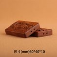 thumbnail image 4 of Lightning-struck jujube wood crape myrtle amulet, a Taoist ritual implement pendant, a "no-worry" pendant, a personal ornament, a clasp, a Taoist scripture, a treasure, a wooden craft., 4 of 4
