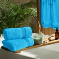 thumbnail image 4 of BELIZZI HOME 4 Pack Bath Towel Set 27x54, 100% Ring Spun Cotton, Ultra Soft Highly Absorbent Machine Washable Hotel Spa Quality Bath Towels for Bathroom, 4 Bath Towels Turquoise Blue, 4 of 7
