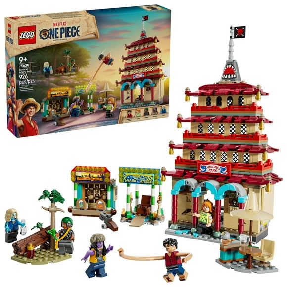 LEGO ONE PIECE Battle at Arlong Park Building Blocks - Pretend Play Building Toy for Boys & Girls, Ages 9+ - 5 Straw Hat Pirates Toy Figures & Playset for Anime Fans - Gift Idea for Birthdays - 75638
