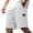 White, variant on Men's Vintage Baggy Corduroy Shorts Drawstring Elastic Waist Summer Beach Shorts